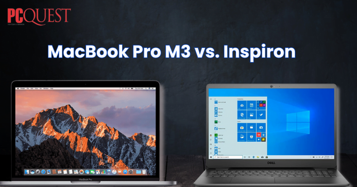 Comparison Apple MacBook Pro M3 Pro and Dell Inspiron 15