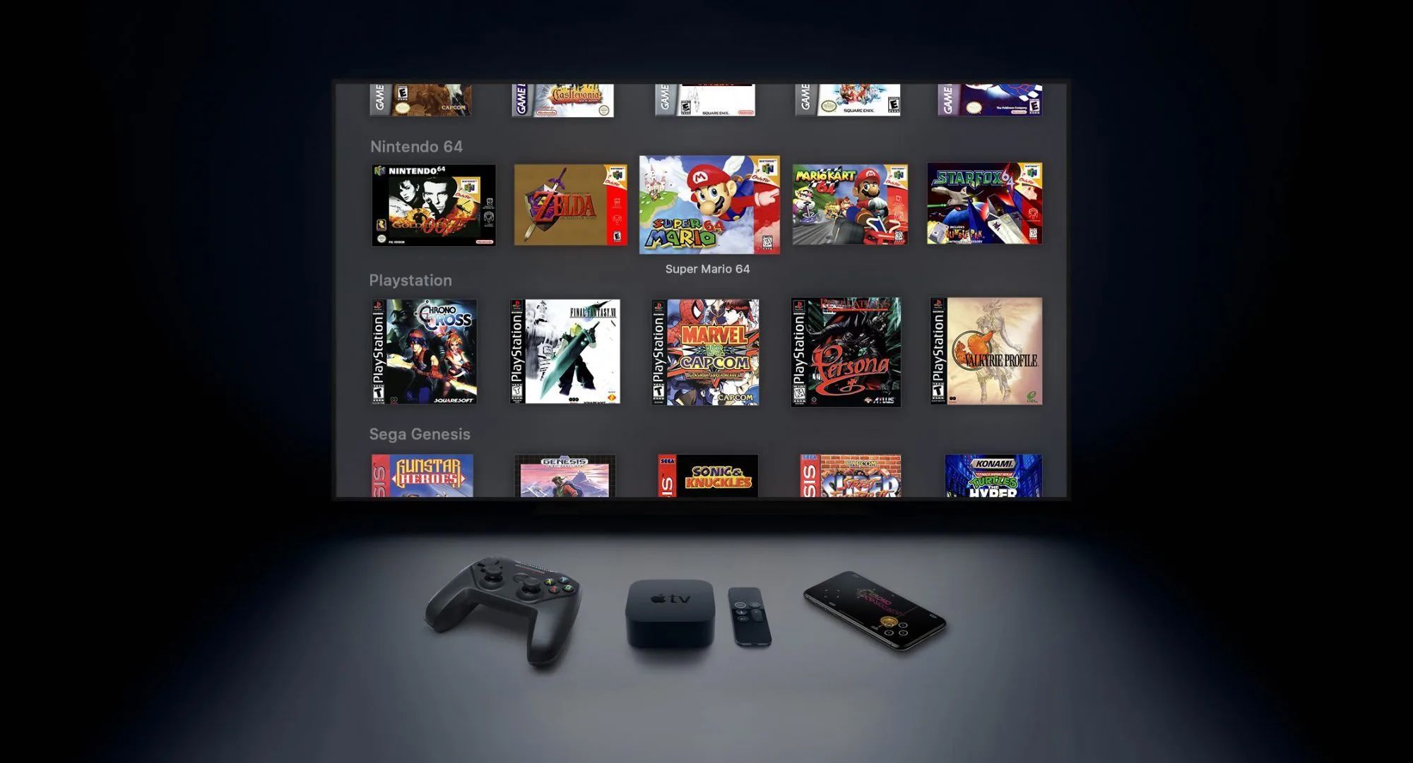 PlayStation, GameCube, Wii, and SEGA Emulators Set to Launch on App Store for iPhone and Apple TV